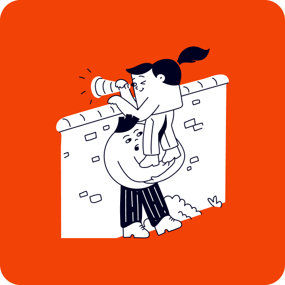 guardare oltre il muro